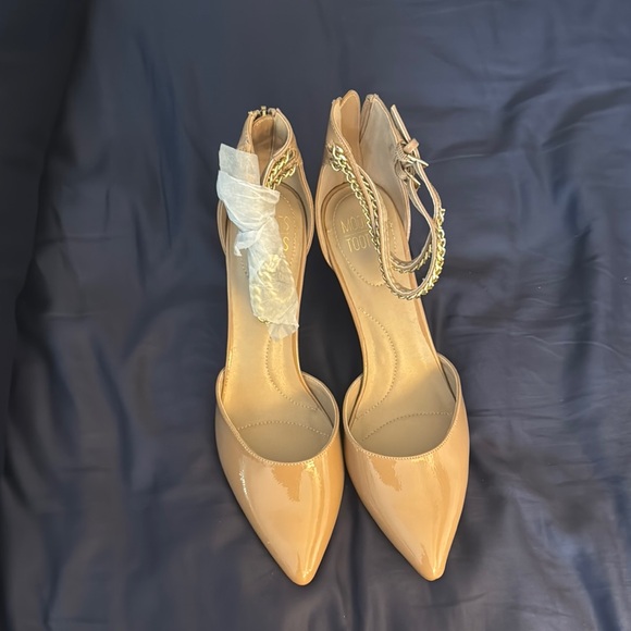 Mootsies Tootsies Shoes - Mootsies Tootsies Tan Heels with Ankle Strap